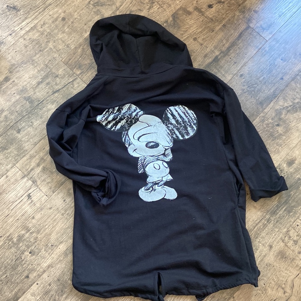 Oversized Mickey Mouse hoodie jacket